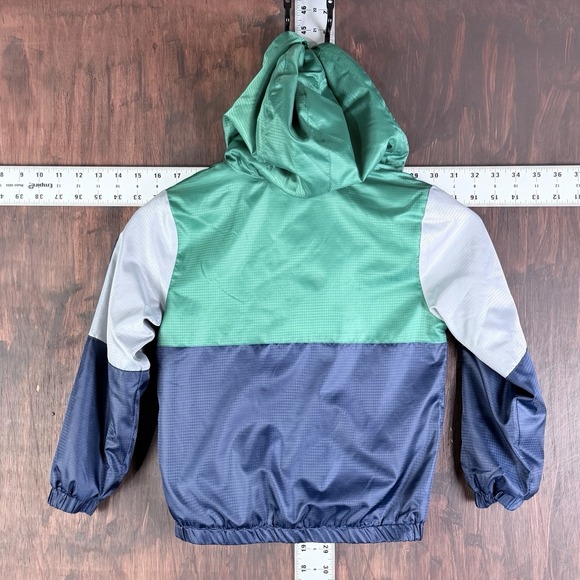 Nike Sportswear NSW Fleece Lined Hooded Jacket Hooded Green Blue Youth Medium - Picture 7 of 8